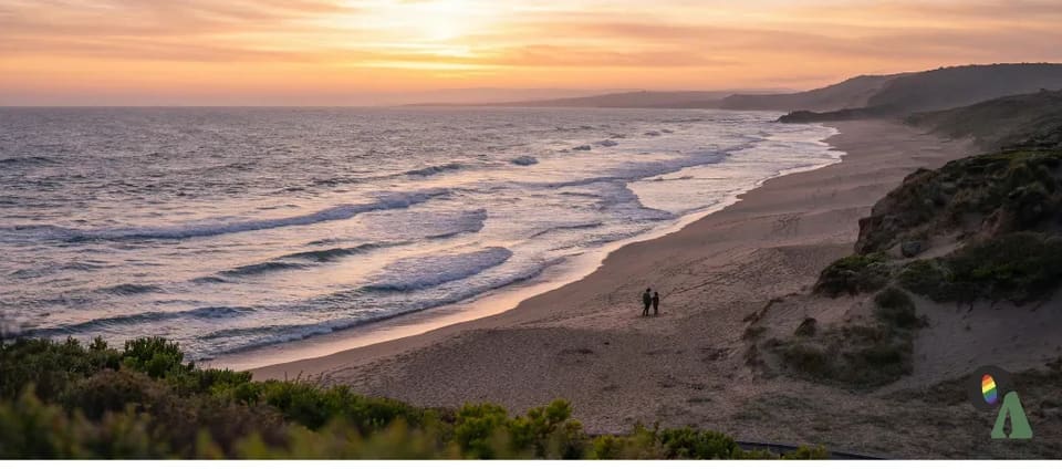 Australian beach hike